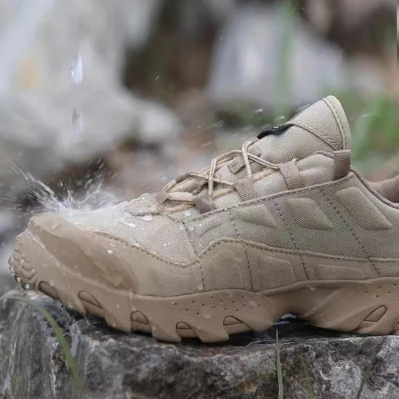 Chaussures Tactiques Militaires Homme – Canvas Résistant, Déperlant, Désert & Airsoft, 39-44