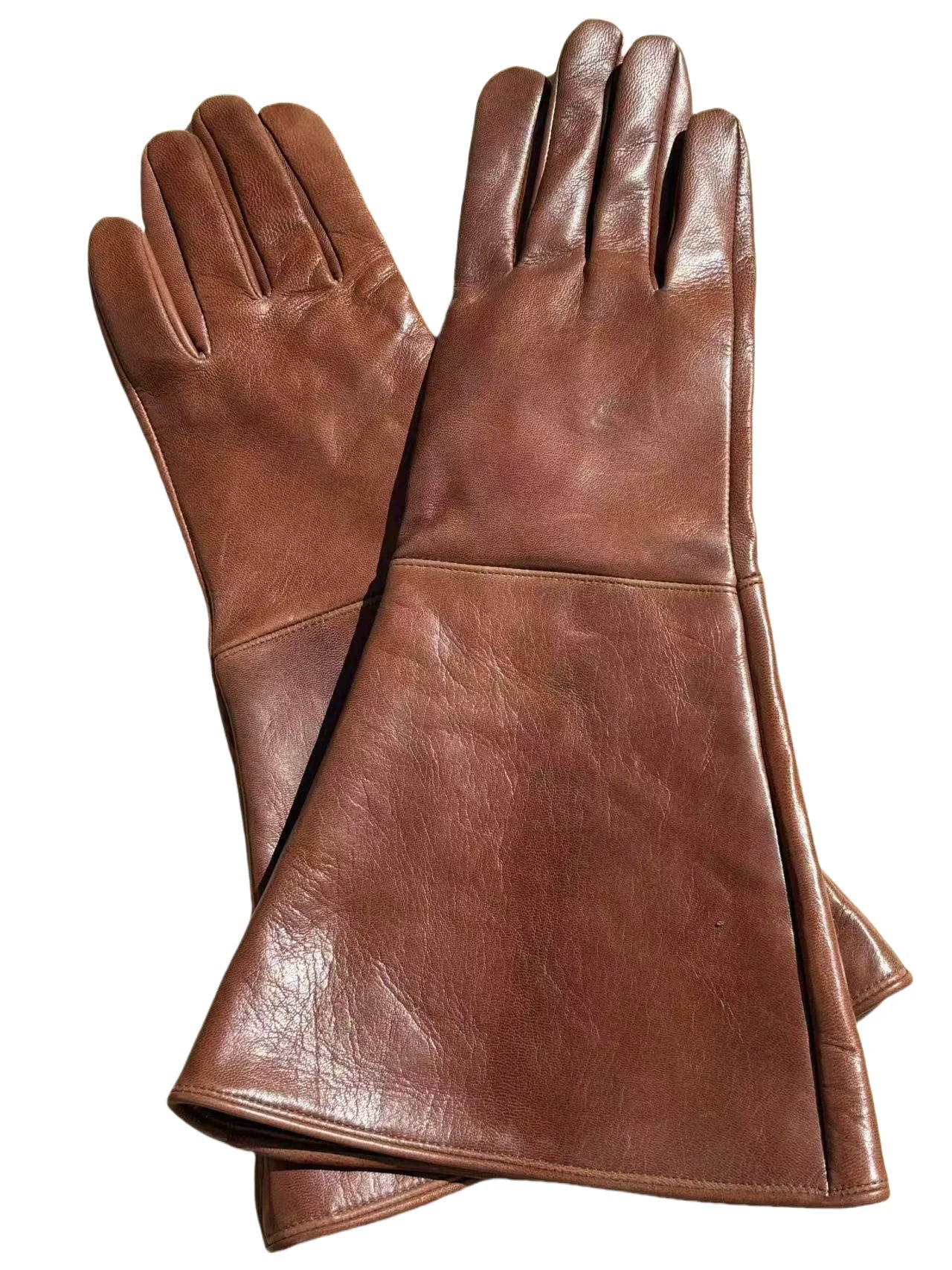 Gants de Moto Hiver Police Canadienne – Cuir Tactile Marron | S à XXL