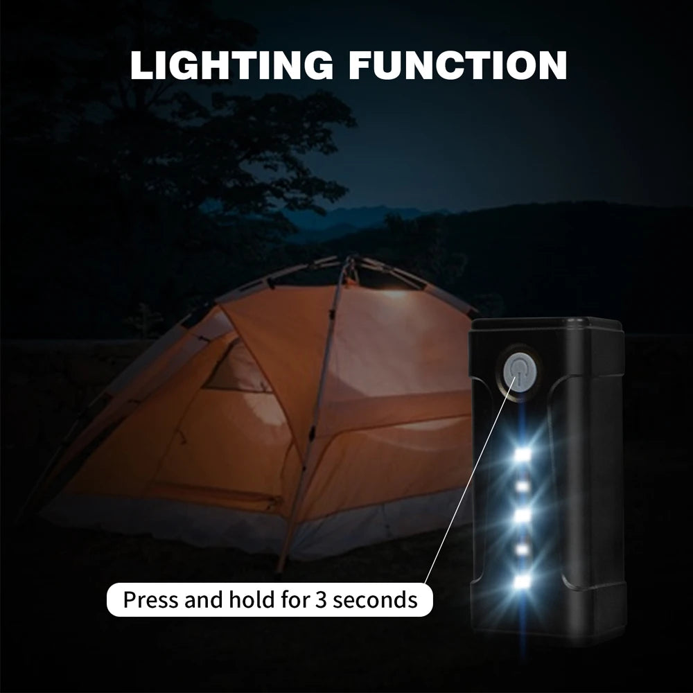 Douche de camping rechargeable USB-C – Sac 16 L et pompe portable