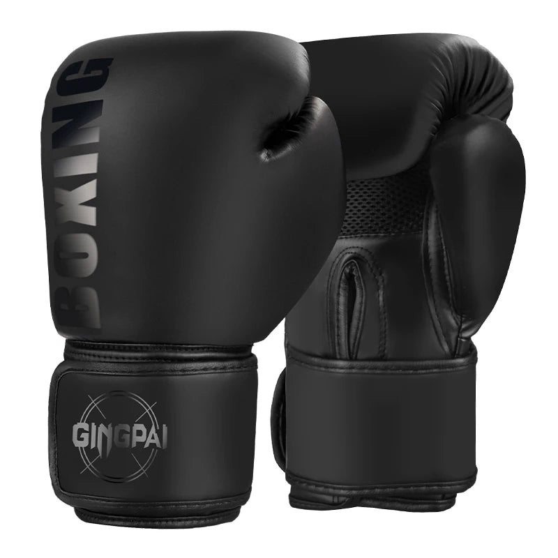 Gants de Boxe Cuir PU – MMA / Muay Thai / Sanda – 6 8 10 12 oz – Adulte & Enfant Unisexe - BLACKBEARD OUTDOOR INDUSTRIES