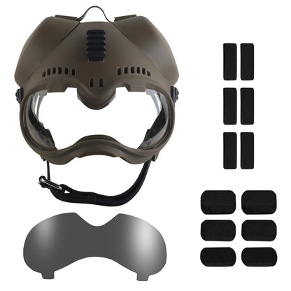 Casque tactique K9 pour chien avec lunettes protection - BLACKBEARD OUTDOOR INDUSTRIES