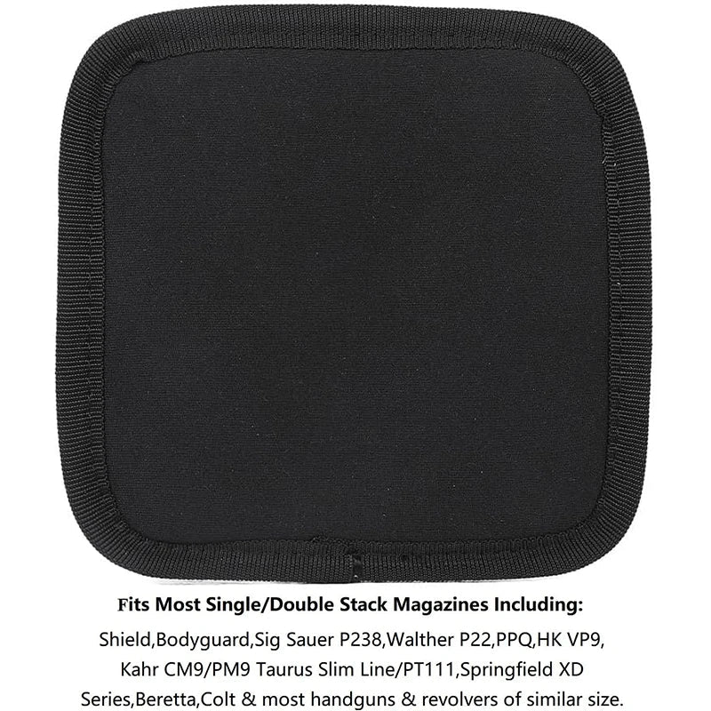 Pochette Porte-Chargeur Simple/Double pour Armes - Support IWB pour Chargeur 9mm, .40, .45, .380, .357 | Étui de Poche avec Clip Métallique BLACKBEARD OUTDOOR INDUSTRIES