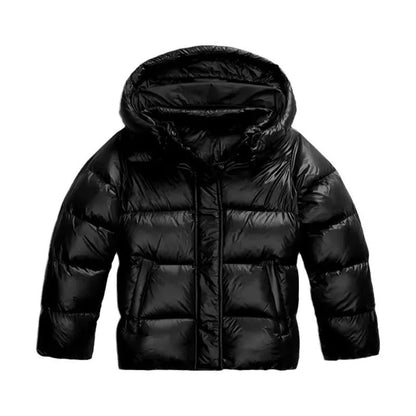 Doudoune brillante homme hiver zippée
