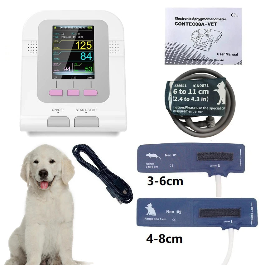 CONTEC08A Moniteur de Tension Artérielle Électronique pour Animaux (Vétérinaire) Ma boutique