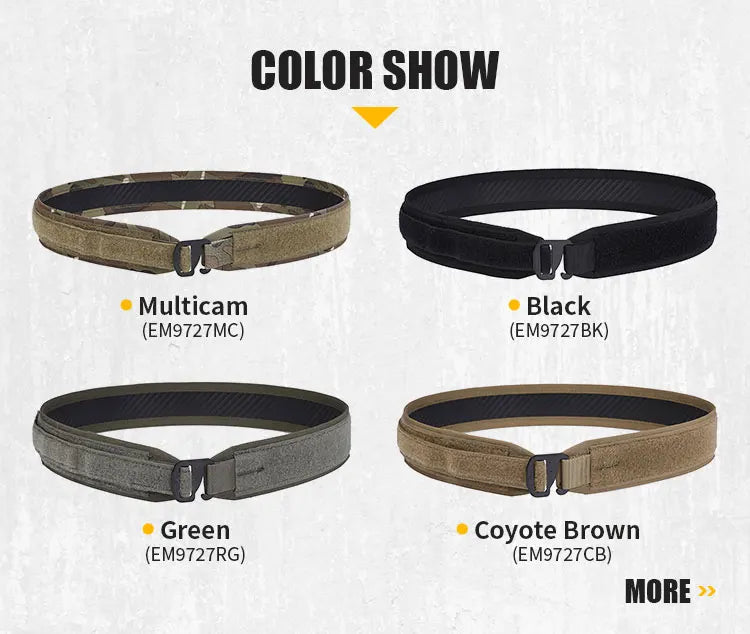 Ceinture Tactique Emersongear ULB – Ultra-Légère et Ultra-Fine pour les Activités Tactiques Ma boutique