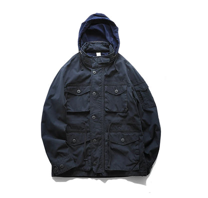 Veste militaire matelassée homme à capuche amovible