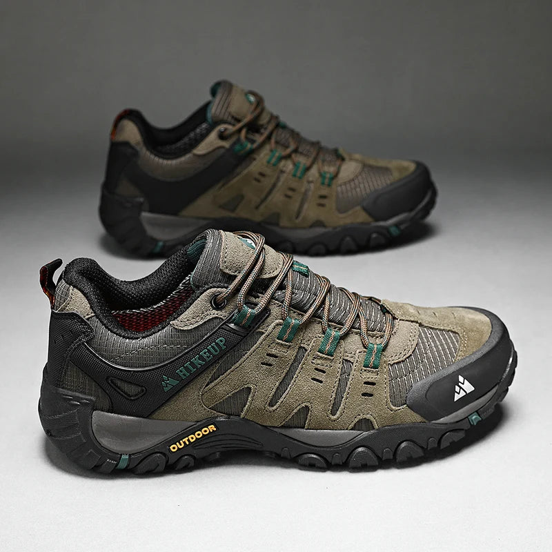 Chaussures de Randonnée Homme Cuir Suède – Trekking, Marche, Chasse, Usage Tactique, EU 41-45