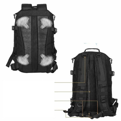 Sac à dos tactique noir 55–60 L – Nylon 1000D et MOLLE