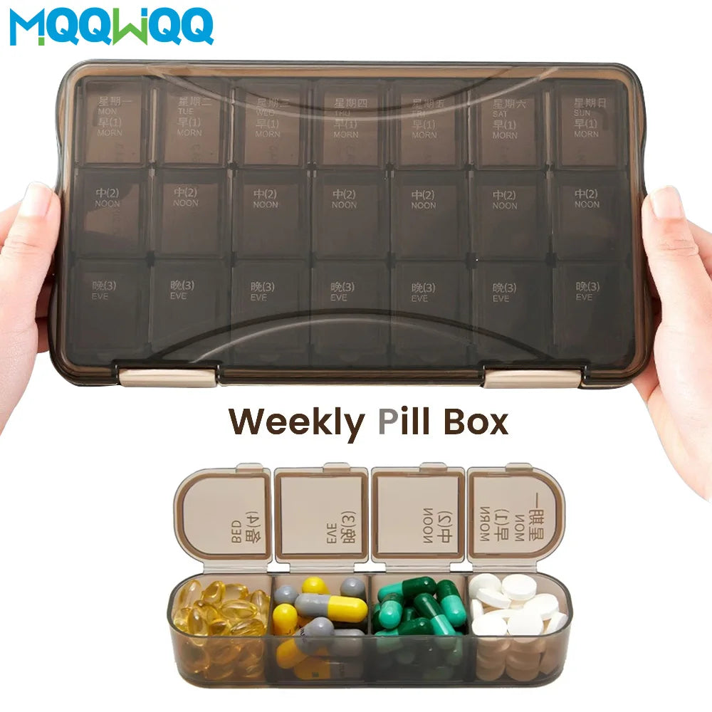 Pilulier Hebdomadaire 21/28 Cases Ma boutique