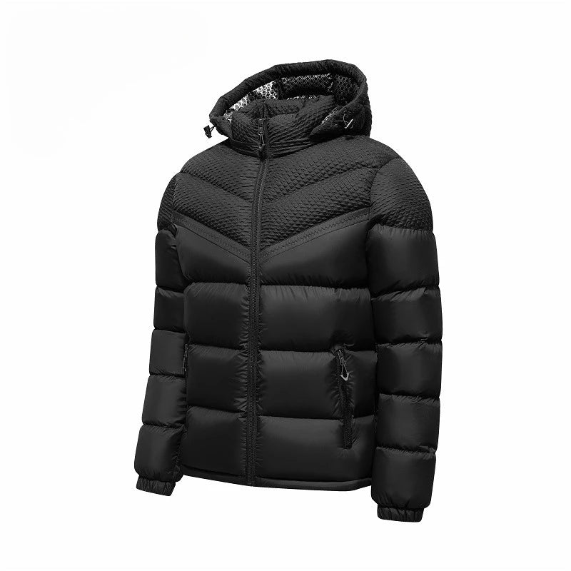 Veste homme hiver rembourrée à capuche