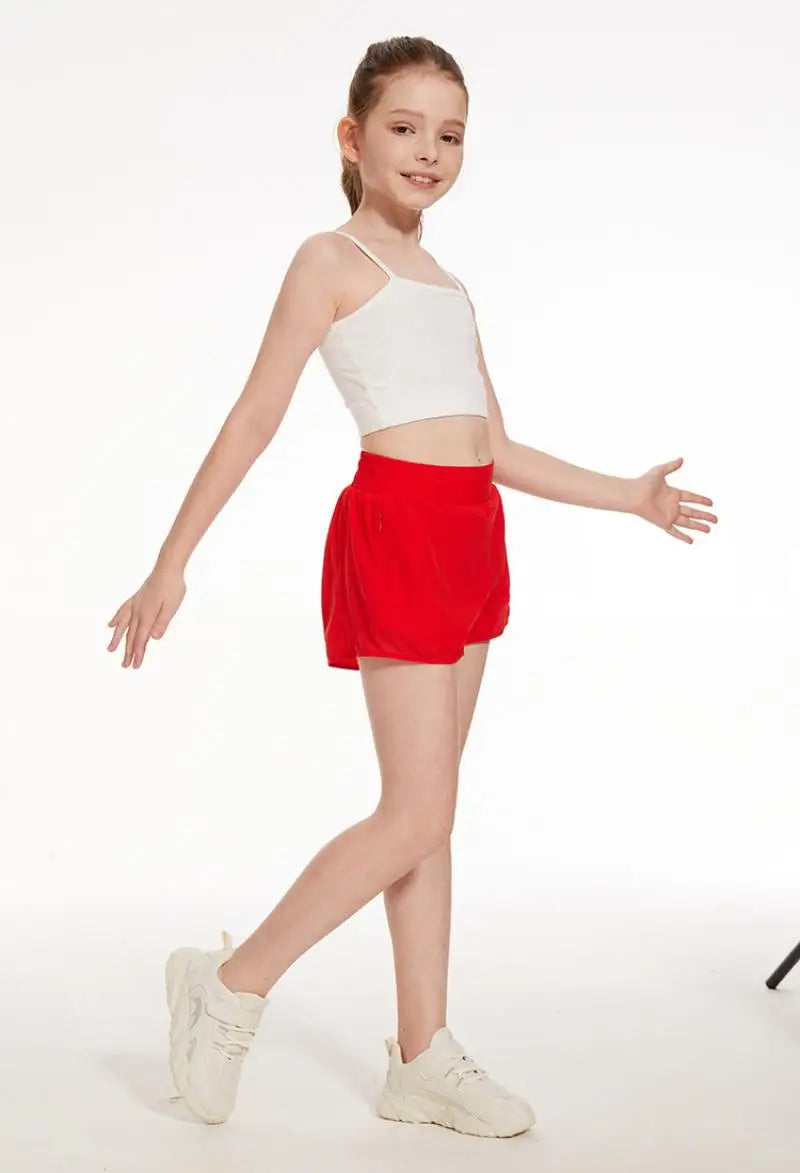 short de sport fille polyester Drytech Ma boutique