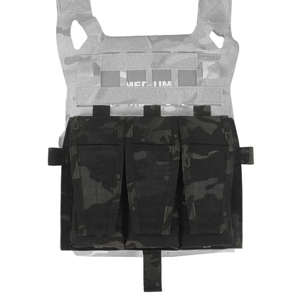 Organiseur MOLLE Multi-Mag Chest Rig Panel – Poche Rapide 3 Emplacements pour Chargeurs Ma boutique