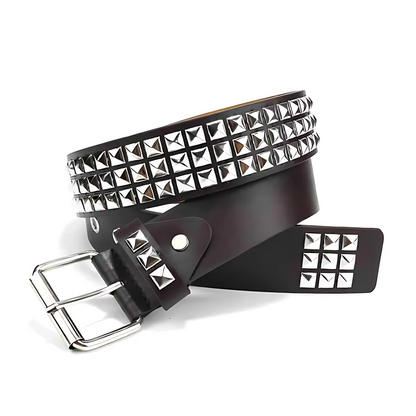 Ceinture Simili-Cuir Style Metal Pyramid 105 cm Ma boutique