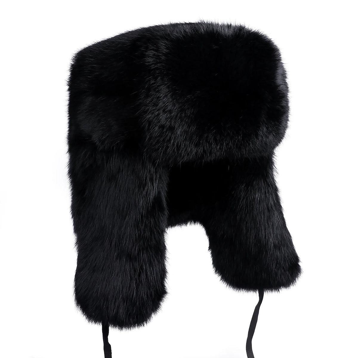 Chapka Ushanka en Vraie Fourrure de Lapin - Bonnet Aviateur Hiver à Oreillettes