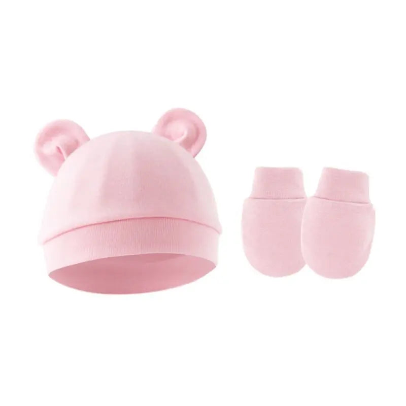ensemble bonnet et gant coton pour enfants 1/3ans Ma boutique