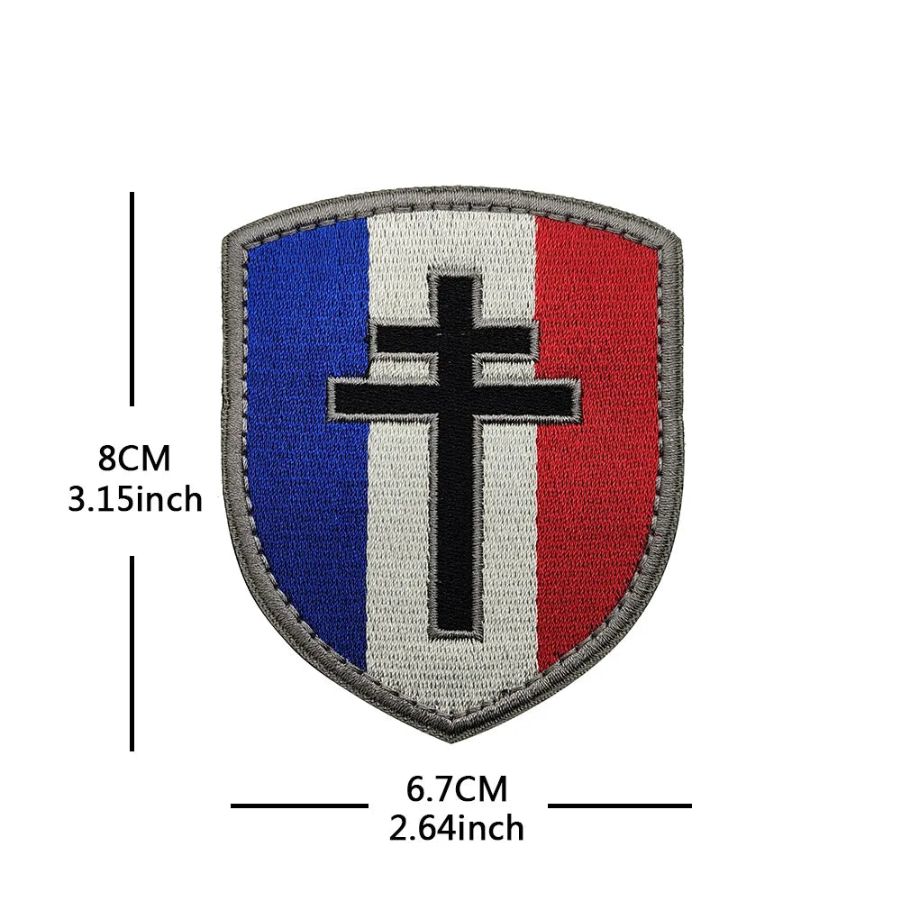 Patch Brodé Légion Étrangère France – Insigne Tactique Hook & Loop | +50 Modèles