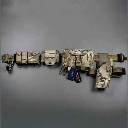 Ceinturon Tactique MOLLE Décrochage Rapide - Holster et Sangle de Cuisse