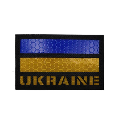 Patch Tactique Ukraine Brodé – Écusson Drapeau Ukrainien, Velcro Hook & Loop