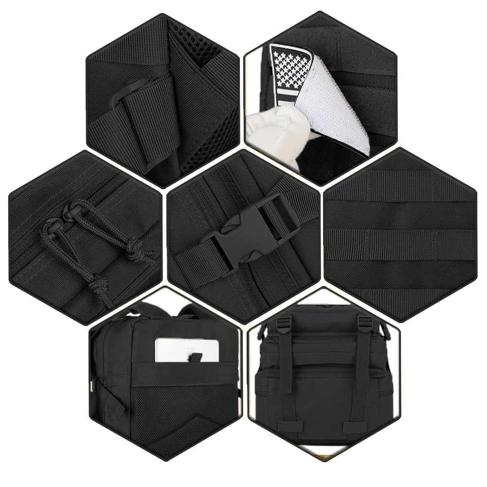 Sac à Dos Tactique 45L MOLLE – Randonnée, Trekking & Camping