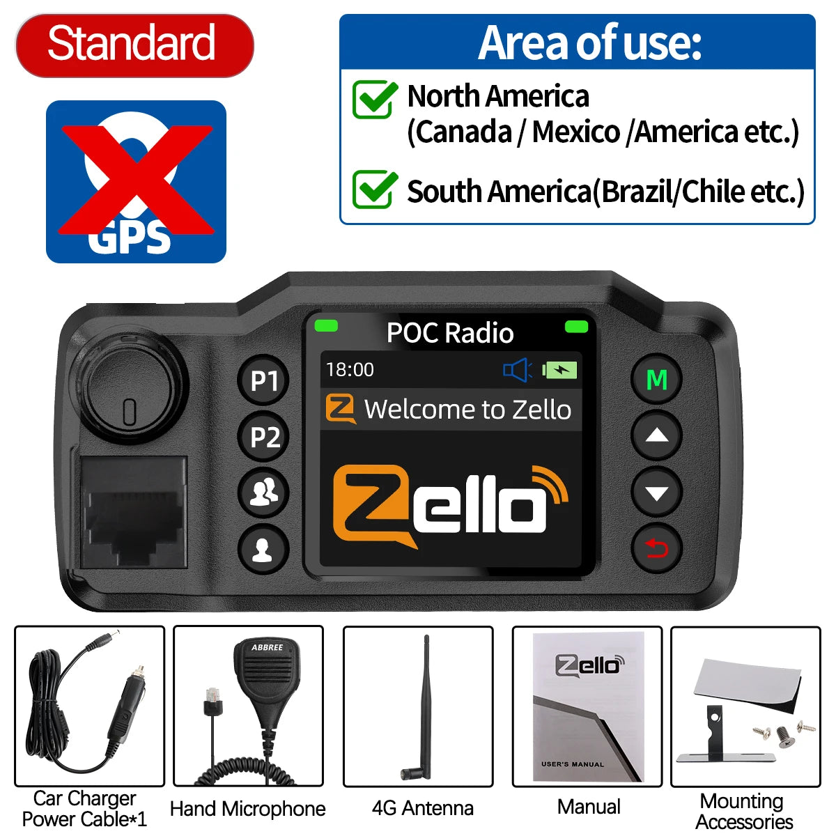 Radio POC 4G Véhicule Longue Portée – Talkie-Walkie Réseau GPS Double SIM Android WiFi Zello - BLACKBEARD OUTDOOR INDUSTRIES