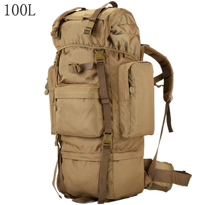 Sac à Dos Tactique 100L – Ultra Grande Capacité Étanche avec Cadre Interne - BLACKBEARD OUTDOOR INDUSTRIES