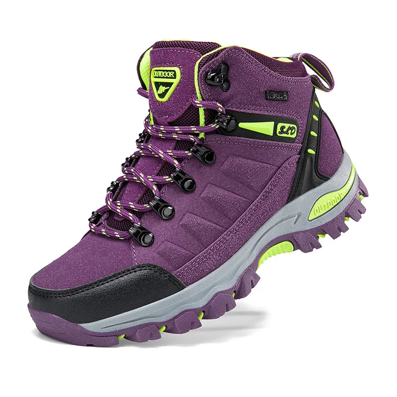 Chaussures Trekking Randonnée Femme Montantes – Tige Tissu Stretch, Semelle Caoutchouc, Doublure Mesh | Printemps Automne | 35 à 42 | 3 Coloris - BLACKBEARD OUTDOOR INDUSTRIES
