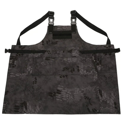 Tablier tactique 12 poches MOLLE, camouflage ou uni, taille unique