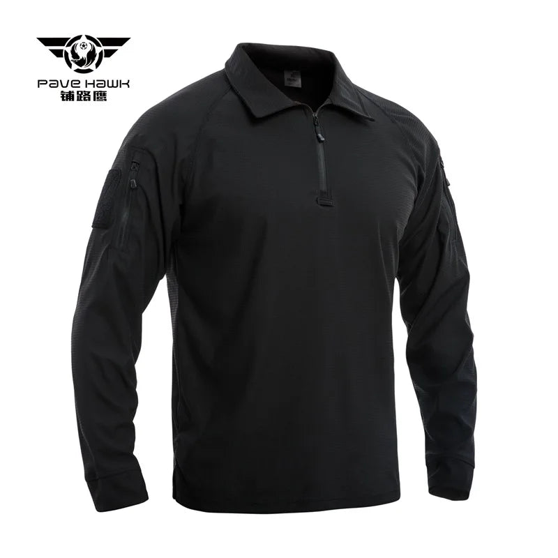 T-shirt tactique homme Pave Hawk PLY79 à manches longues