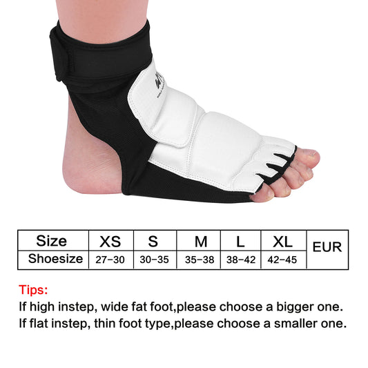 Protège-Pied Taekwondo & Kickboxing – Gant de Pied WTF, Cheville Renforcée, Homme Femme Enfant - BLACKBEARD OUTDOOR INDUSTRIES
