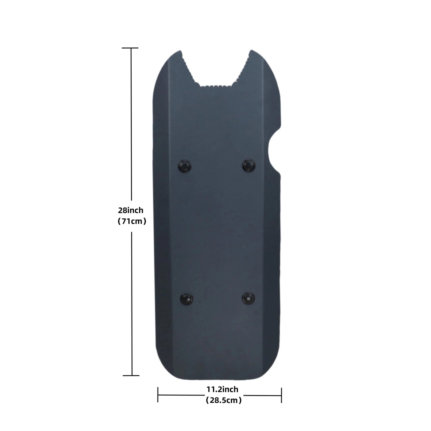 Bouclier Balistique Acier Blindé NIJ IIIA – 28,5 × 71 cm, .44 Mag, Certifié ISO