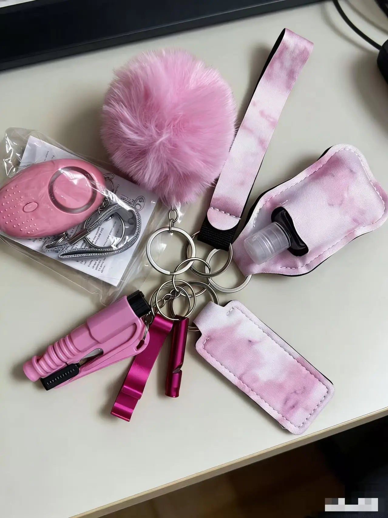 Kit Porte-Clés Défense Personnelle Femme – Alarme Sonore, Bouteille de Voyage, 20 Coloris - BLACKBEARD OUTDOOR INDUSTRIES