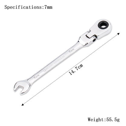 Clé à Cliquet Flexible 72 Dents en Acier Chrome Vanadium – 6 à 27 mm - BLACKBEARD OUTDOOR INDUSTRIES