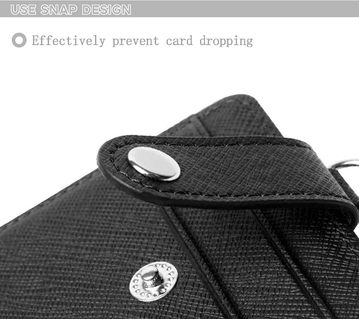 Porte-Carte ID Slim PU Lanyard Rétractable – Fenêtre ID + 2 Cartes, Tour de Cou - BLACKBEARD OUTDOOR INDUSTRIES