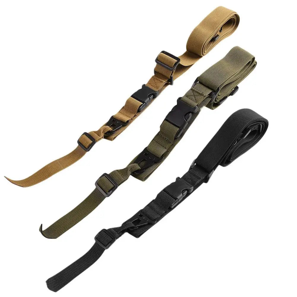 Sangle Tactique 3 Points Fusil – Nylon Résistant, Boucle QD Métal, Réglable