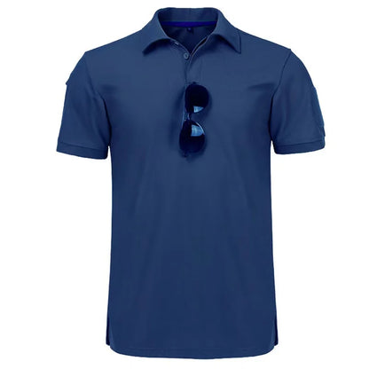 Polo Tactique Homme – T-shirt Respirant, Séchage Rapide, Idéal pour l'Été, Randonnée, Escalade et Loisirs en Plein Air - BLACKBEARD OUTDOOR INDUSTRIES