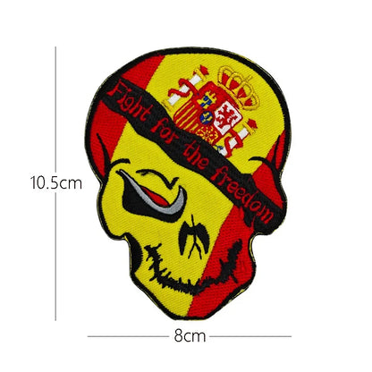 Patch Brodé Drapeau Espagnol – Patch Velcro 3D Écologique, Idéal pour Vêtements, Sacs, Accessoires et DIY - BLACKBEARD OUTDOOR INDUSTRIES