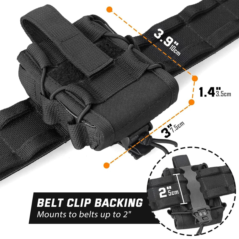 Étui Ouvert pour Menottes – Poche Tactique Compatible MOLLE – Étui Universel pour Ceinture de Service - BLACKBEARD OUTDOOR INDUSTRIES