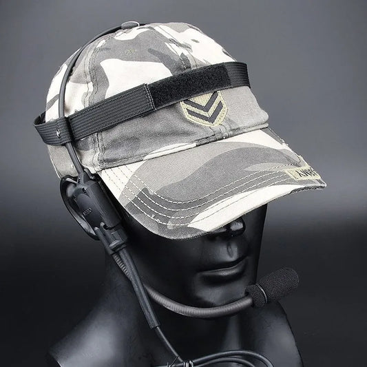 WADSN MH180-V Oreillette Conduction Osseuse Tactique – PTT Kenwood, Airsoft, Talkie-Walkie