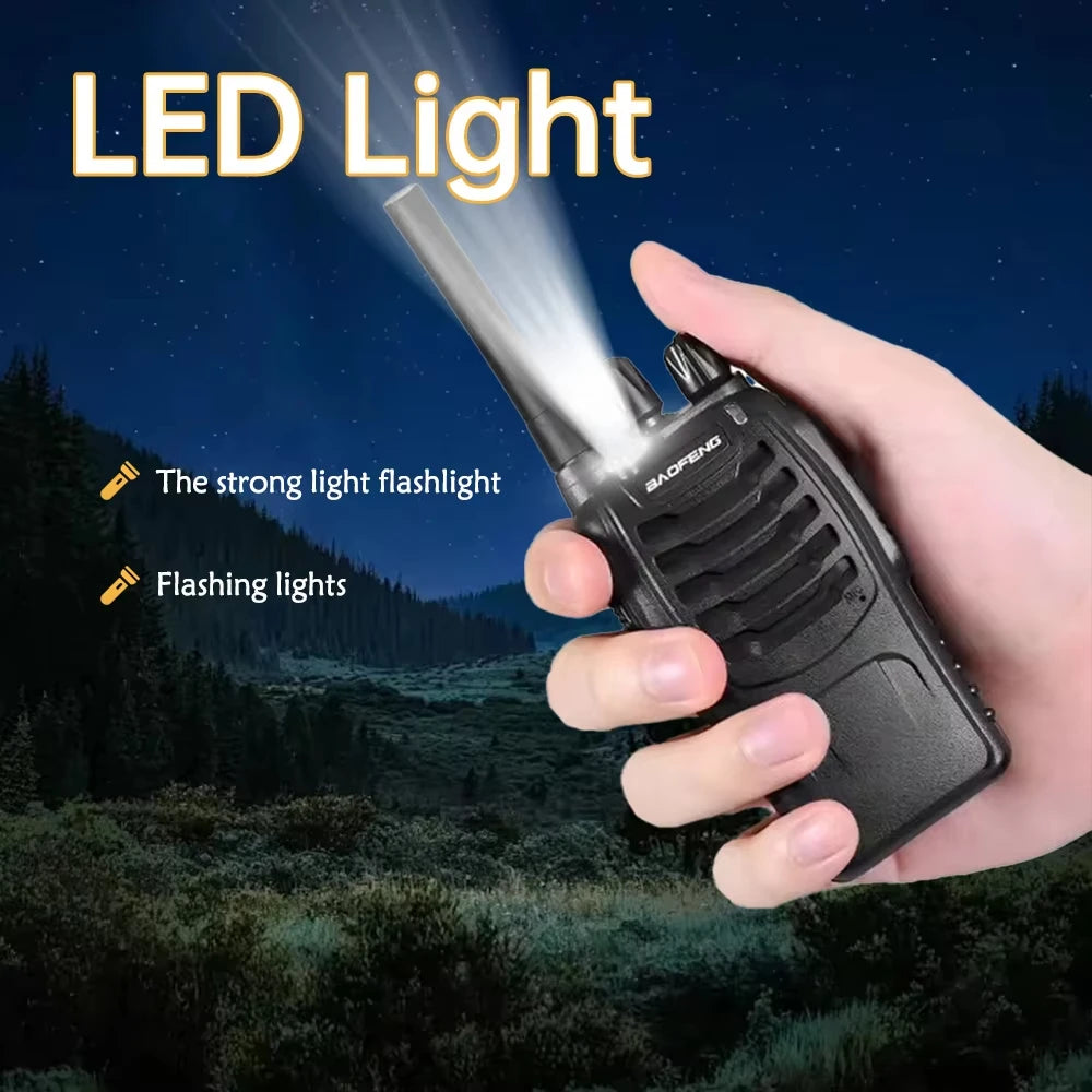 Pack 4 Talkies-Walkies PMR Sans Licence – Rechargeable USB, Expédié de France