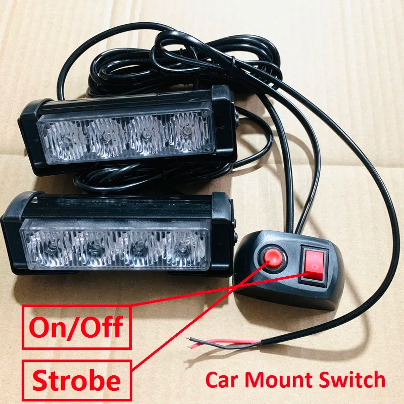 Gyrophare LED magnétique 12/24 V – Moto et voiture de police