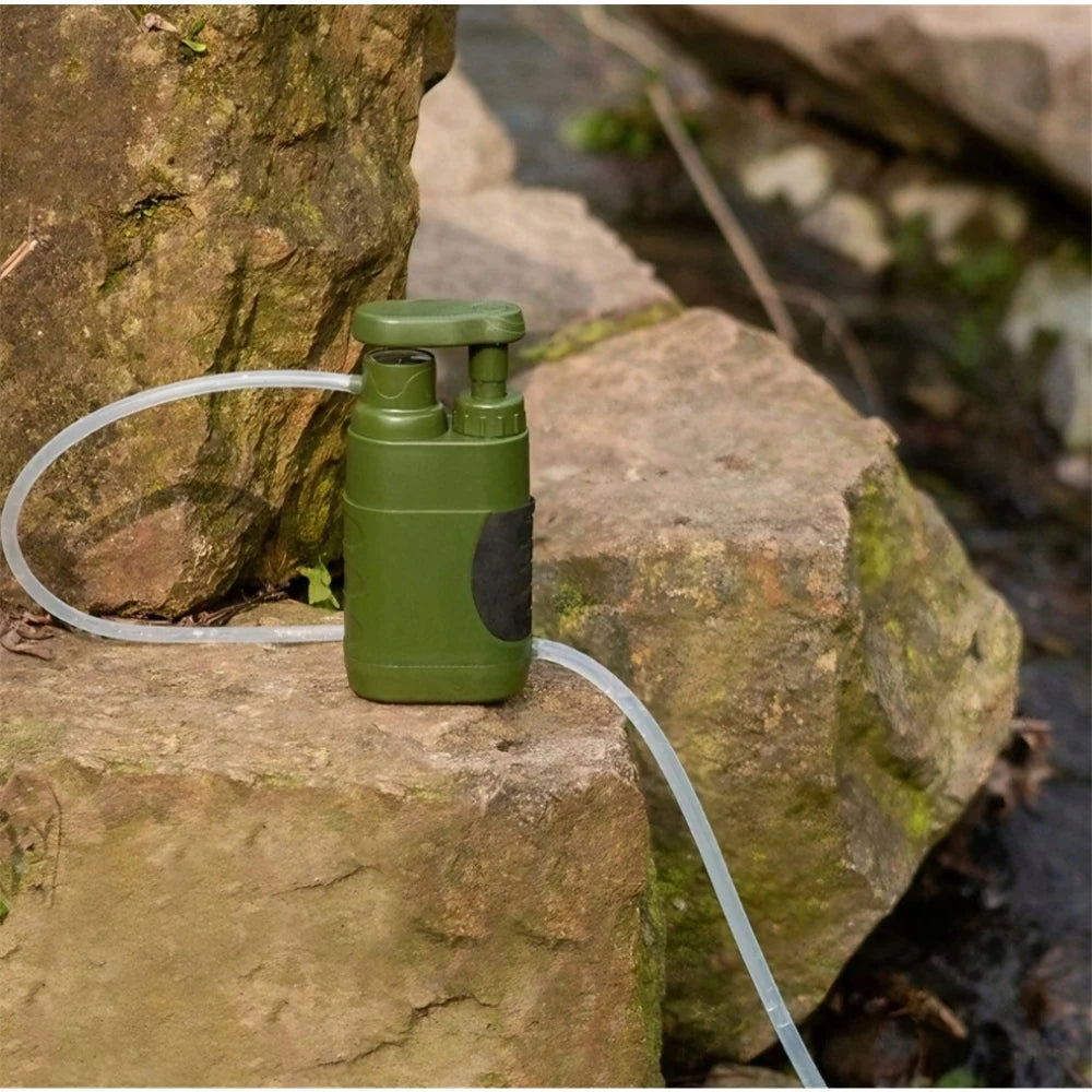 Filtre à Eau Portable 5 Étages 0,01µm – 3000L – Camping Survie Randonnée
