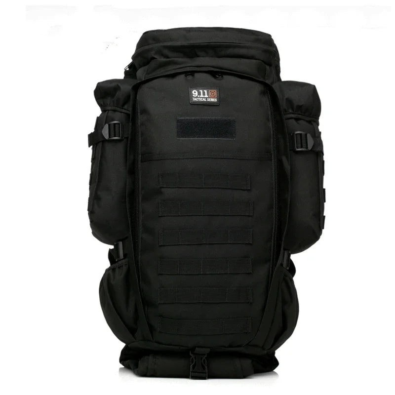 Sac à Dos Tactique WOLF ENEMY 911 MOLLE 60-70L – Double Compartiment Fusil, Nylon Imperméable | Chasse, Randonnée, Militaire | 9 Coloris