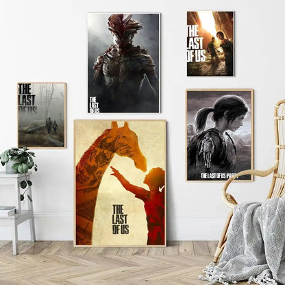 Poster The Last of Us Autocollant Imperméable – Décoration Murale Gaming | Style Esthétique, Sans Cadre | 10x15 à 50x70 cm