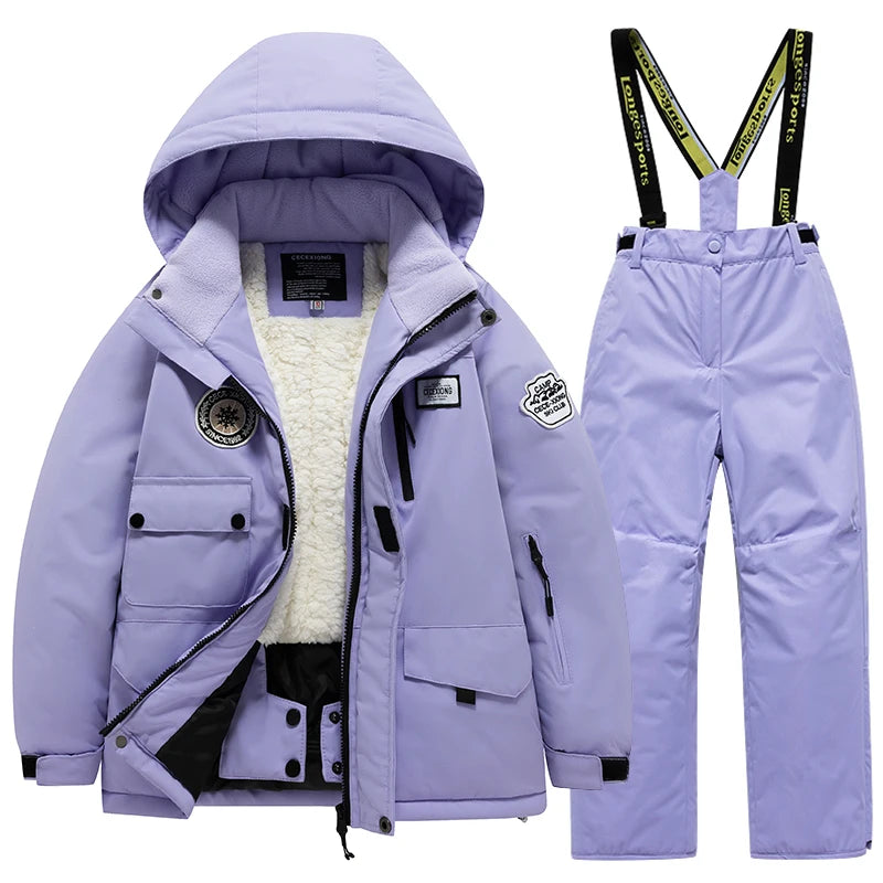 Combinaison de Ski Enfant – Imperméable, Chaude, Coupe-Vent | Garçon & Fille