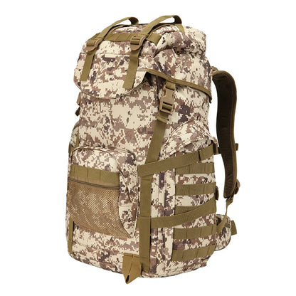 Sac à Dos Tactique Molle 60L – Grande Capacité, Imperméable, Camouflage - BLACKBEARD OUTDOOR INDUSTRIES