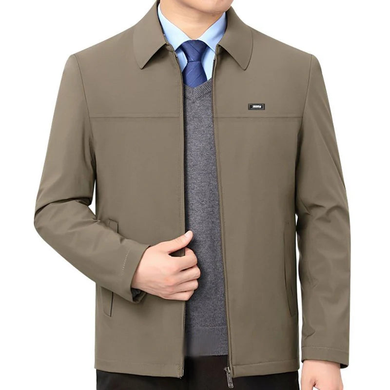 Veste Blazer Homme Business Casual – Coupe Ample, Col Rabattu, Fermeture Éclair | Printemps Été - BLACKBEARD OUTDOOR INDUSTRIES