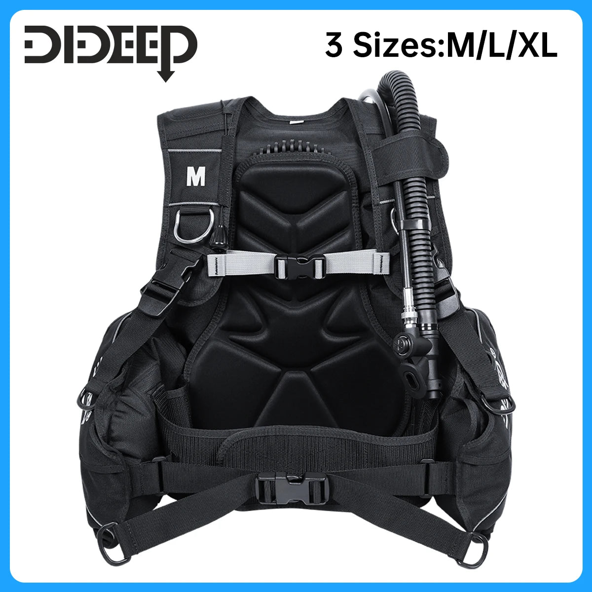 Gilet stabilisateur de plongée DIDEEP en nylon