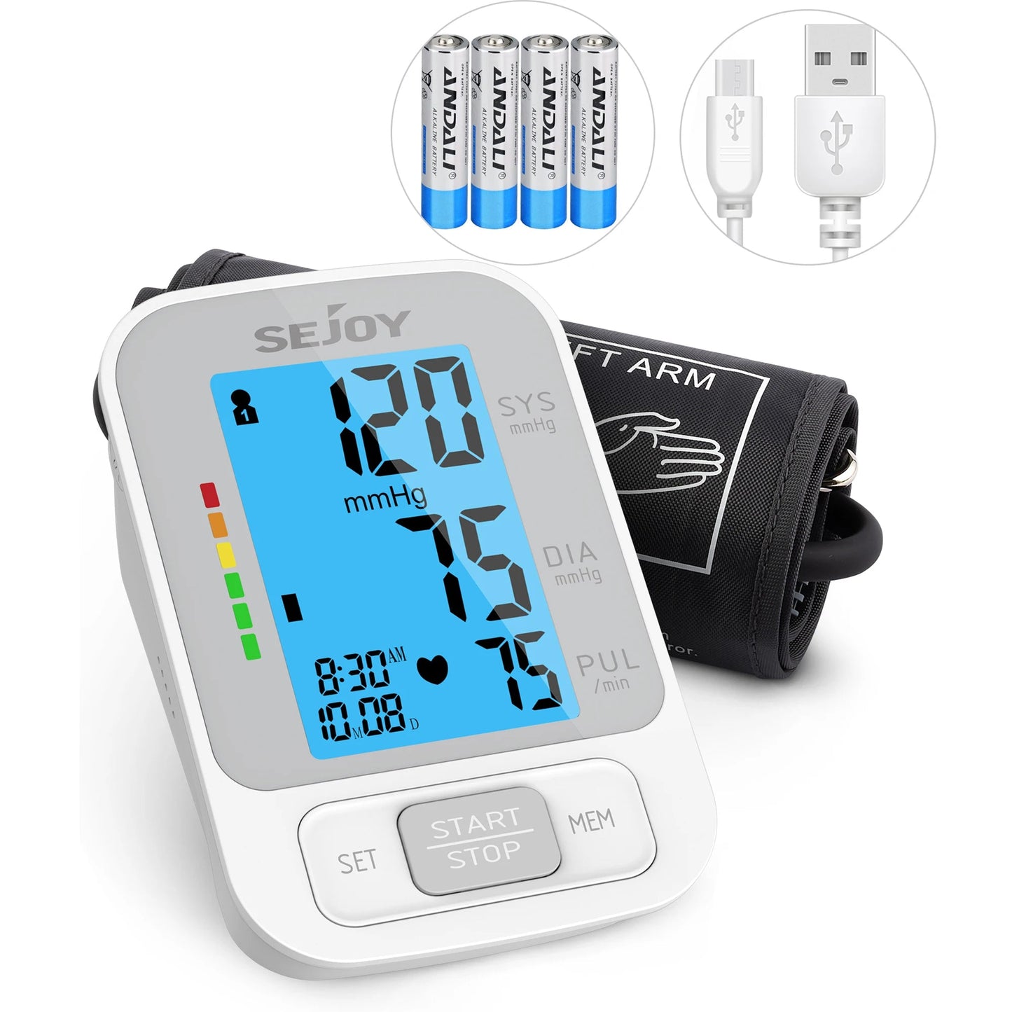Moniteur de Tension Artérielle Automatique pour Bras – Tensiomètre Digital Sejoy DBP-1383 Ma boutique