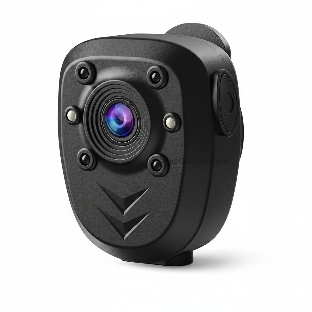 Mini Caméra Corporelle HD 1080P – Vision Nocturne IR, Enregistrement en Boucle, Batterie 800 mAh, Clip 360°, Sans ou Avec Carte SD