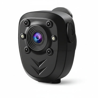 Mini Caméra Corporelle HD 1080P – Vision Nocturne IR, Enregistrement en Boucle, Batterie 800 mAh, Clip 360°, Sans ou Avec Carte SD